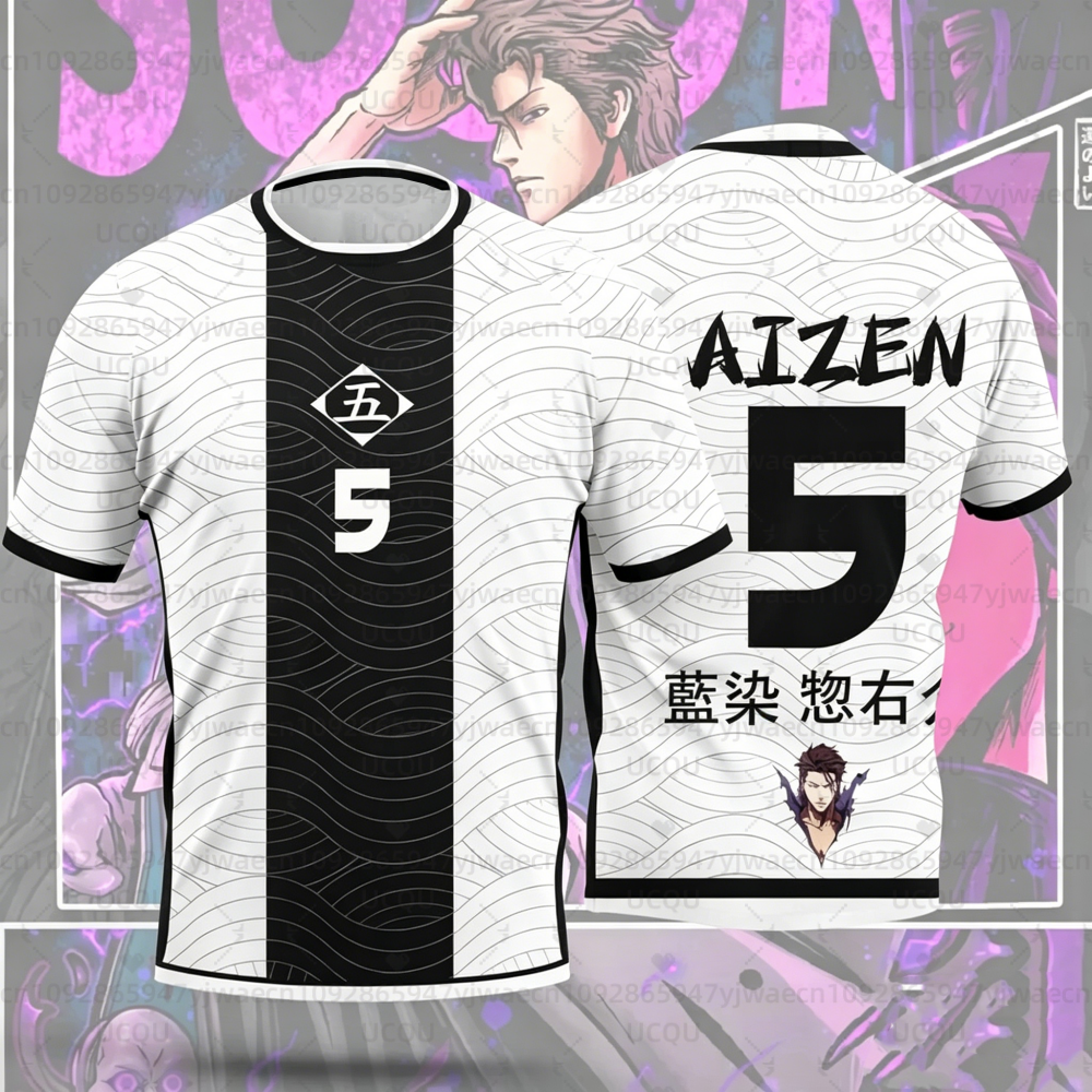 Nouveau Maillot de Football Anime Bleach Japon 2026 pour Hommes et Femmes – T-shirt Sport Décontracté d'Été