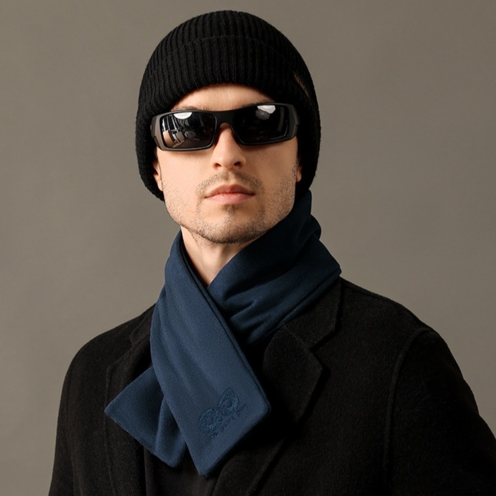 Châle en cachemire d'hiver Vintage de haute qualité, écharpe douce de Style coréen pour hommes, silencieux chaud coupe-vent en cachemire unisexe