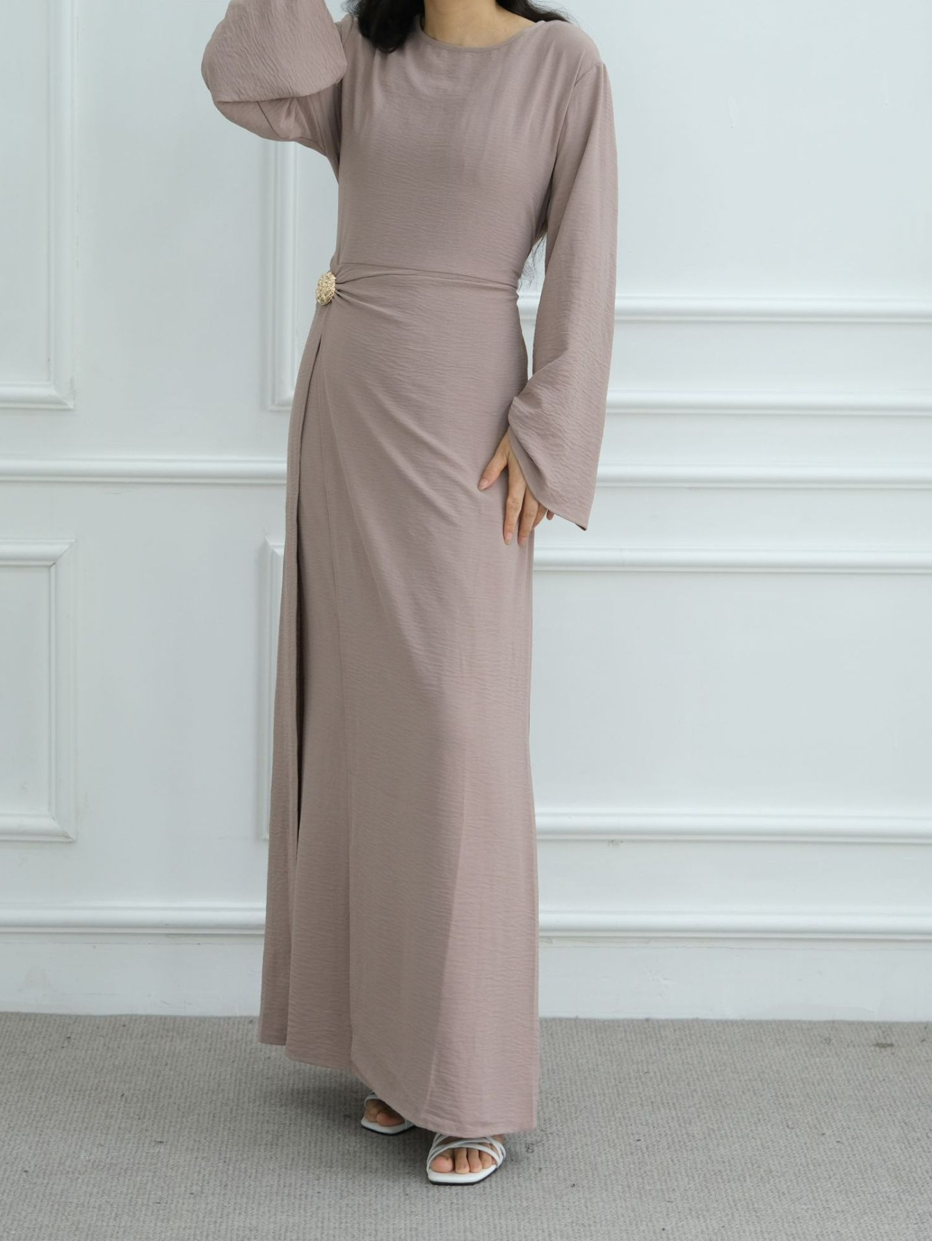 Eid femmes Robe musulmane solide modeste Abaya dubaï robes Largos robes longues caftan Robe arabe fête Caftan Jalabiya Ramadan 2025
