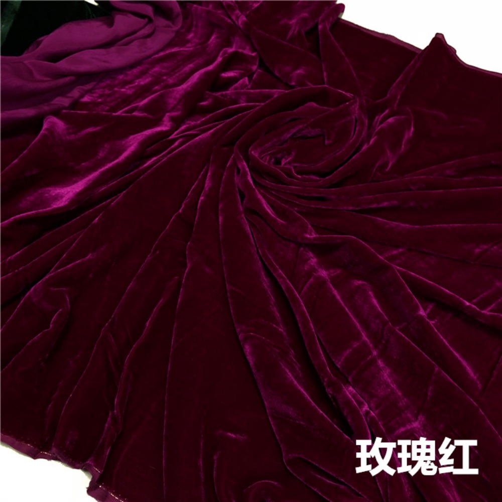 Robe de soirée en velours mûrier pour femme, vêtement au mètre, cheongsam avec gril, blanc, bleu, rouge, 1 yard, 3 yard, 5 yard
