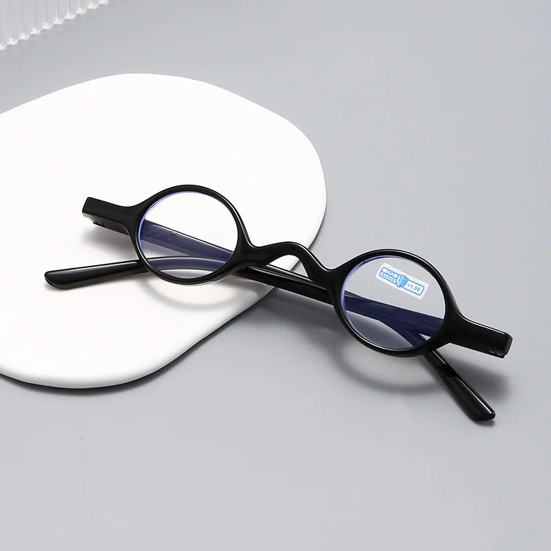 Petites lunettes de lecture rondes rétro de luxe pour hommes, lunettes anti-lumière bleue, lunettes d'hypermétropie vintage, lunettes de presbytie, haut de gamme