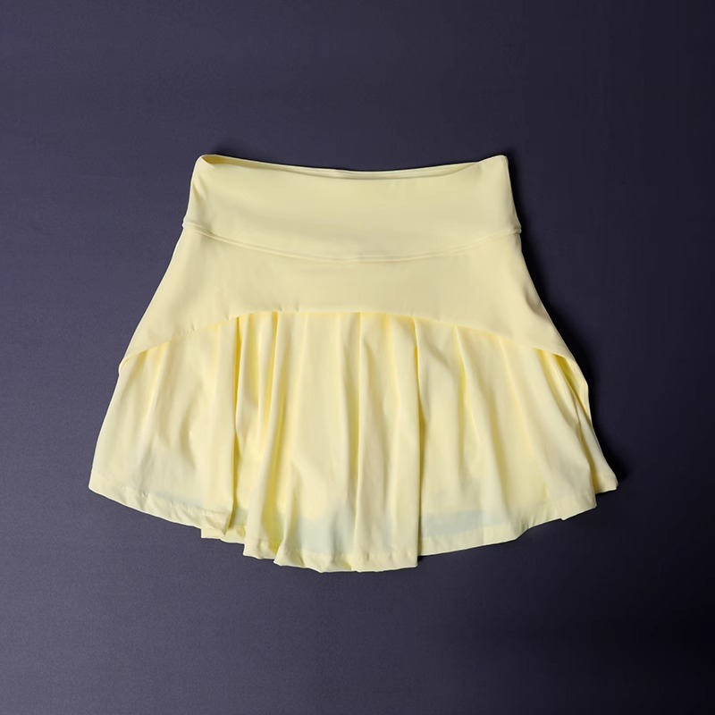 Jupe évasée taille haute pour femmes, jupe de Yoga plissée à séchage rapide pour salle de sport, vêtements de sport amincissants