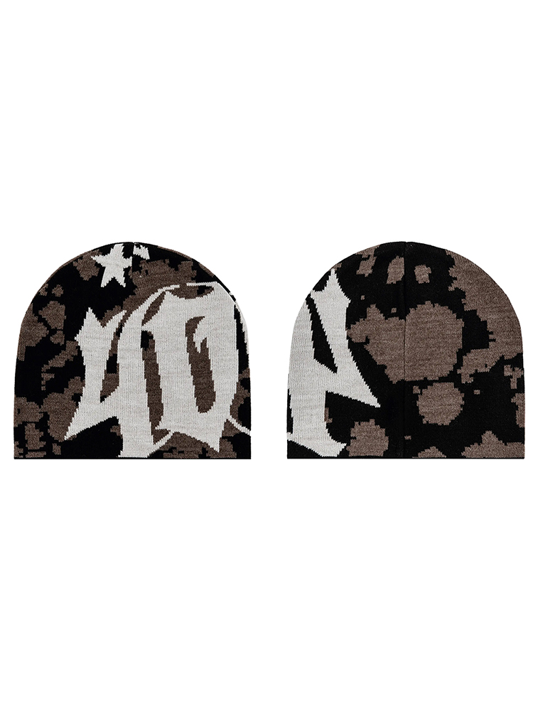 Femmes Beanie Pussycat Luv Jacquard coréen hiver chaud tricot Vintage Y2k chapeaux Streetwear laine mode esthétique unisexe accessoires