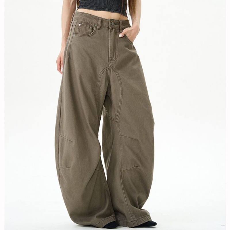 Jean fin taille haute pour femme, ample, décontracté, classique, rétro, jambes droites, mode coréenne, Denim