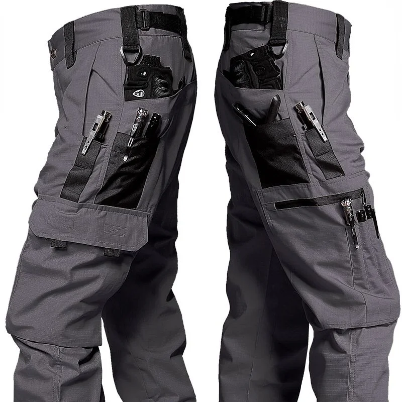 Pantalon Cargo pour hommes, pantalon de travail multi-poches, pantalon tactique décontracté, vêtements d'extérieur droits, résistant à l'usure, automne et hiver