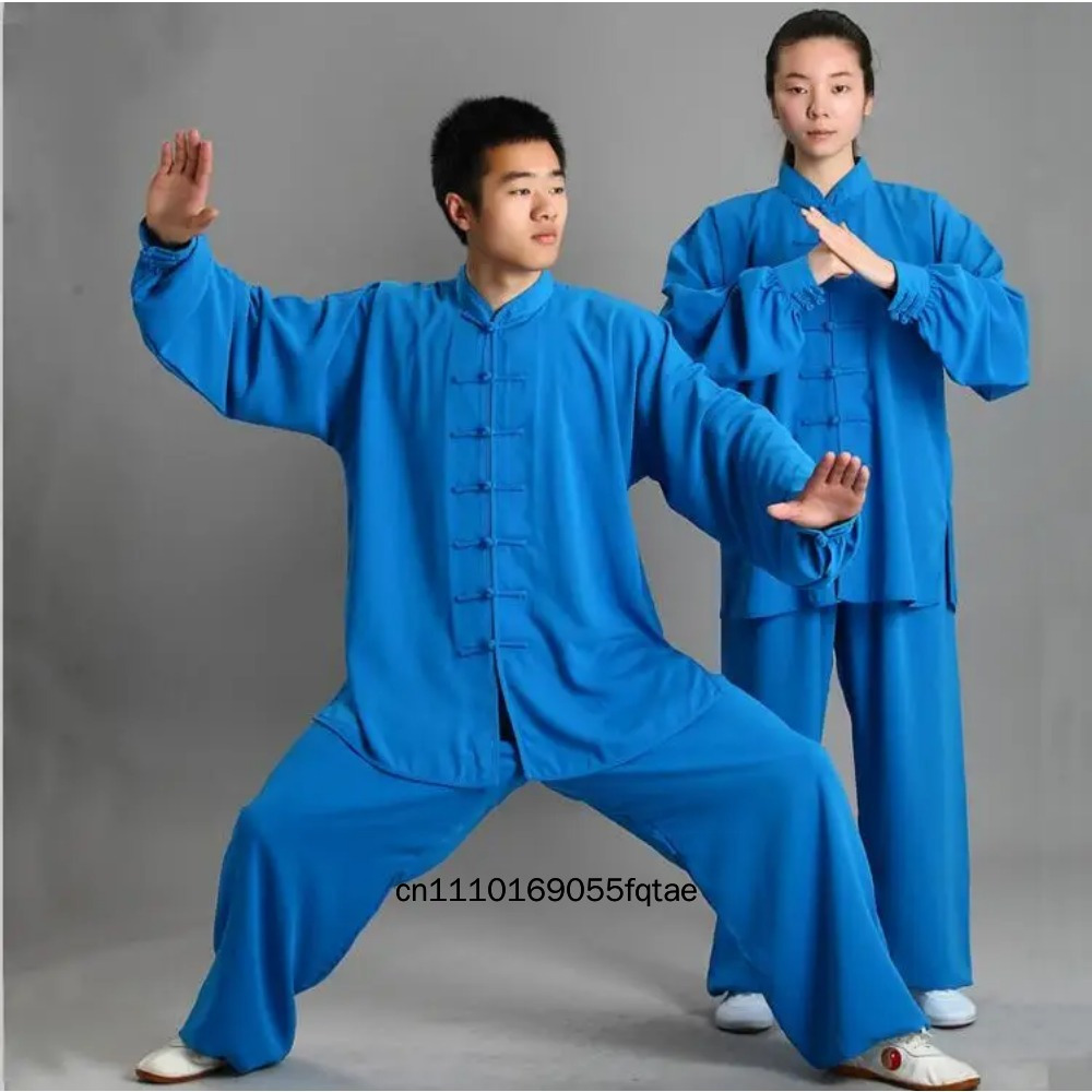 Nouvelle tenue traditionnelle chinoise de kung-fu pour hommes, uniforme de wushu à manches longues, costume de tai-chi, vêtements d'exercice d'arts martiaux doux et respirants