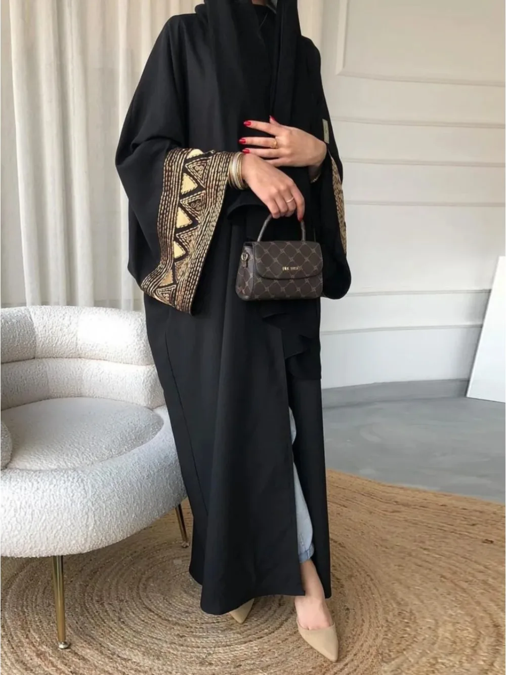 Caftan marocain Abayas Eid musulman Abaya pour femmes robes de dubaï Jalabiya broderie Ramadan Islam robes arabe longue Robe 2026