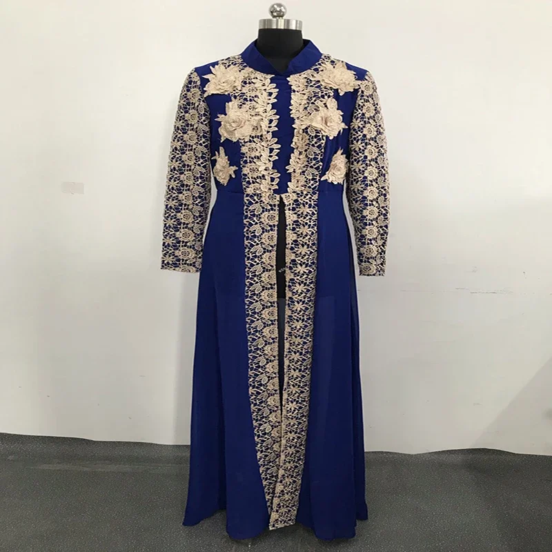 Robe musulmane ethnique du moyen-orient, dubaï, turquie, manches longues, deux pièces, vêtements islamiques pour femmes, robes du Ramadan