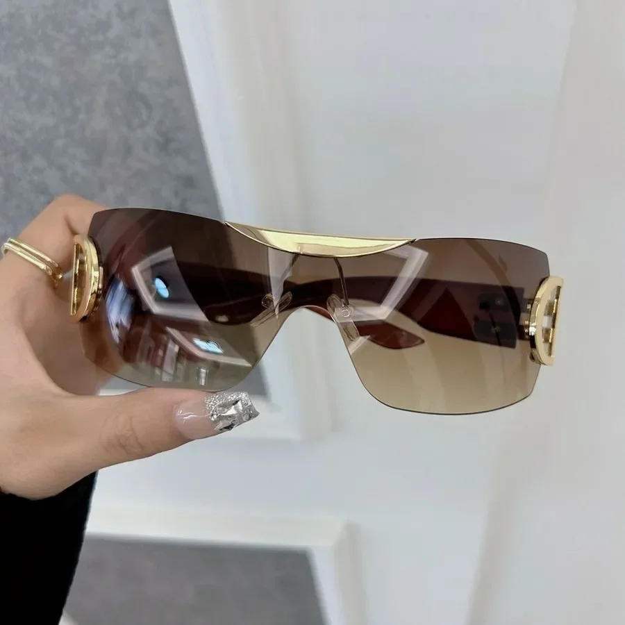 Lunettes de soleil carrées simples pour femmes et hommes, verres dégradés, marque de créateur, magnifiques, pour voyage et extérieur, Oculos De Sol