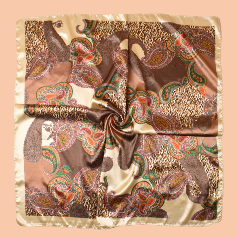 Foulard carré en Satin pour femmes, 90x90 pouces, multi-usage, accessoire de plage d'été, foulard à la mode, serviette de cheveux polyvalente pour utilisation en fête, 1 pièce