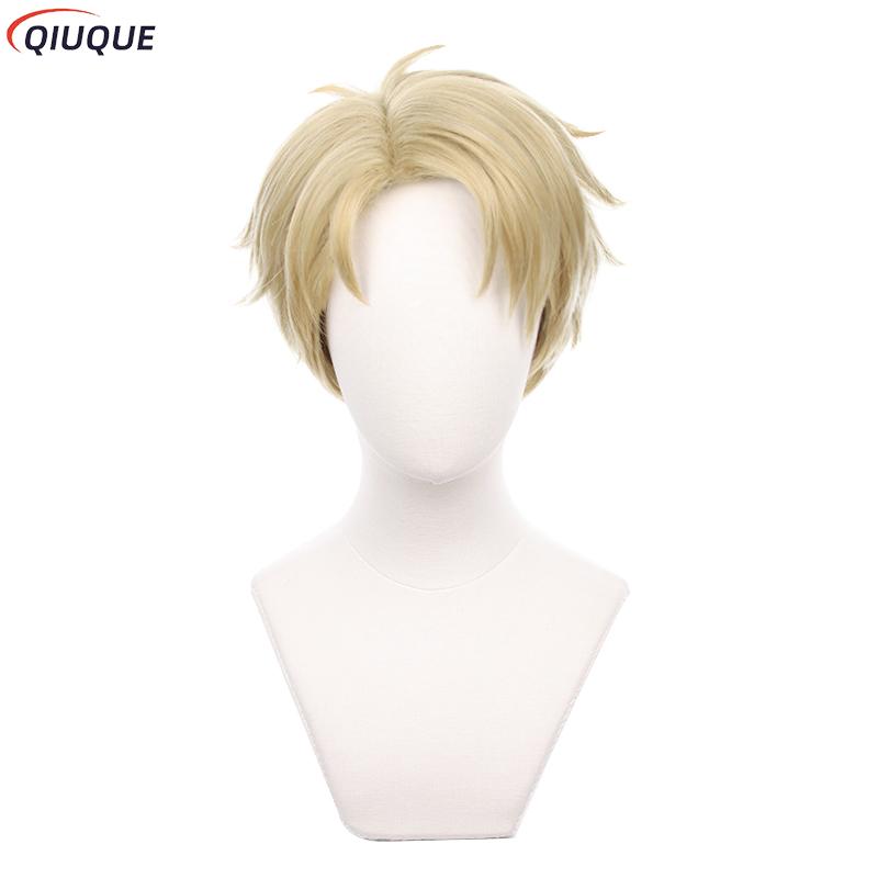 Costume de Cosplay Loid Forger pour hommes, perruque blonde courte, tenue crépuscule, cravate de chemise, vêtements d'halloween