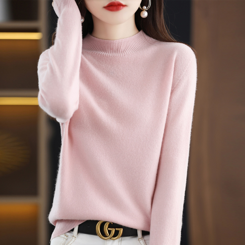 Pull en Cachemire pour Femme, 100% Laine Mérinos, Chaud, Nouvelle Collection Hiver 2024
