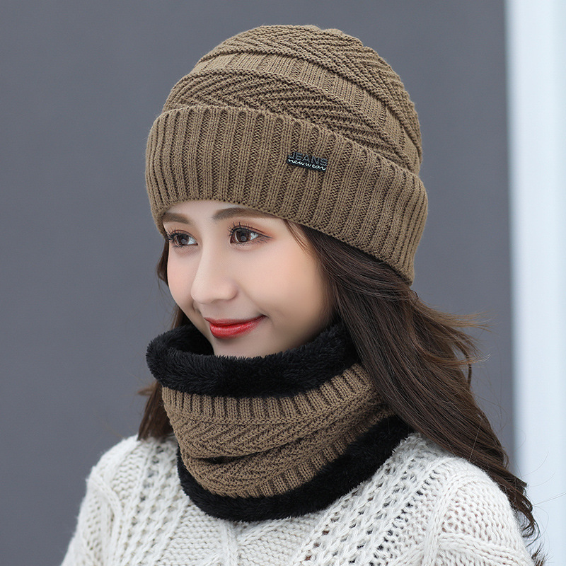 Chapeau: marée d'hiver chaude, automne et hiver, chapeau en laine, chapeau tricoté en polaire, casquette d'oreille de cyclisme coréenne