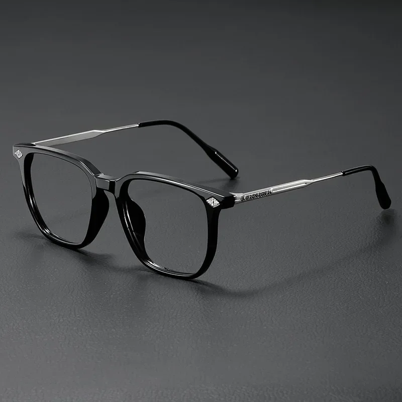 Lunettes optiques vintage anti-lumière bleue pour hommes et femmes, lunettes carrées d'affaires, lunettes de mode pour délinquants