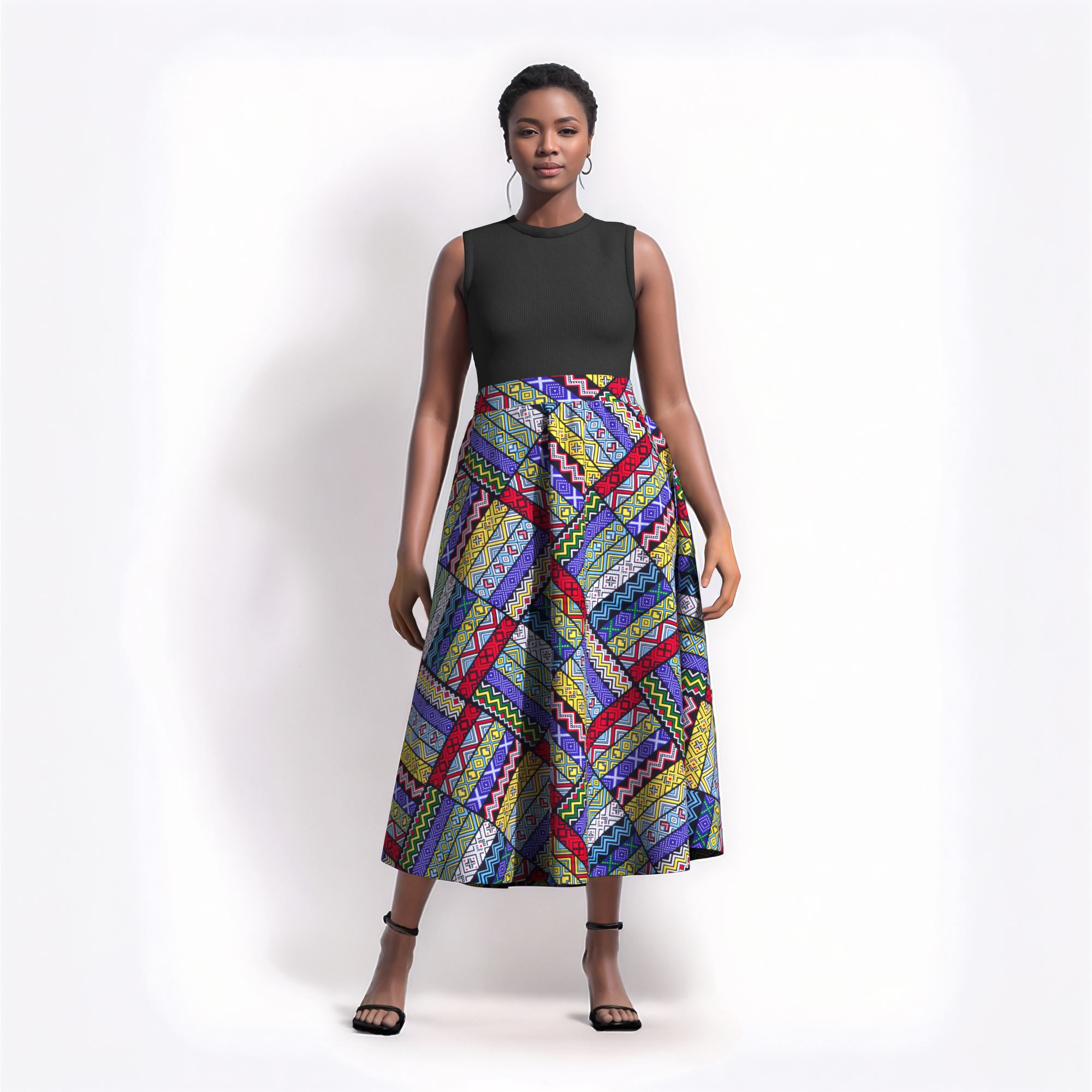 Femme longue Maxi jupe pour femmes africain Dashiki imprimé taille haute jupe dames casual traditionnel Ankara jupe WY820