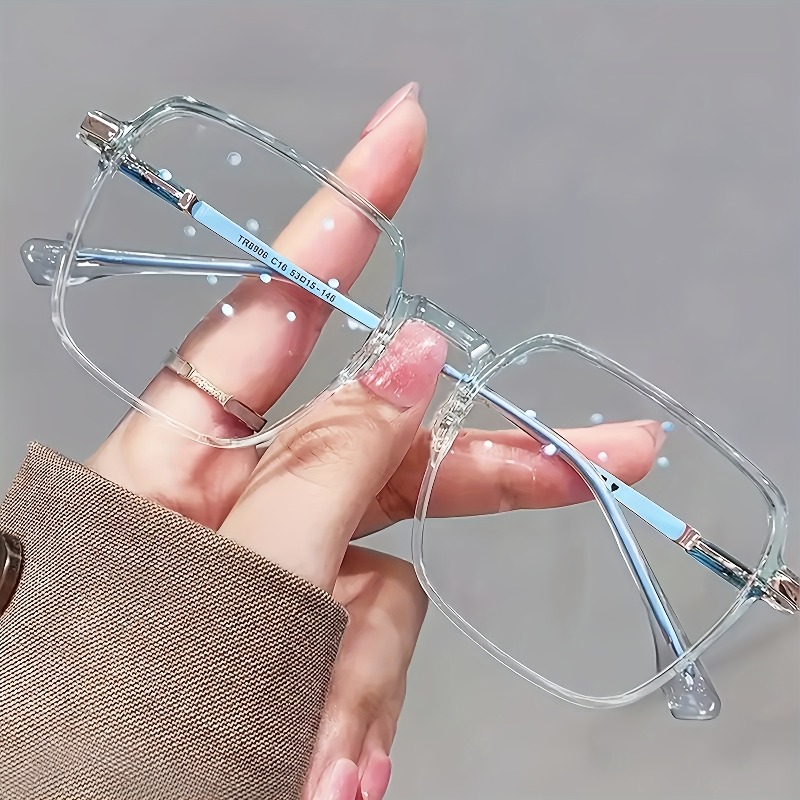 Lunettes carrées tendance grande taille, élégantes et stylées, lunettes de lecture minimalistes adaptées aux hommes et aux femmes