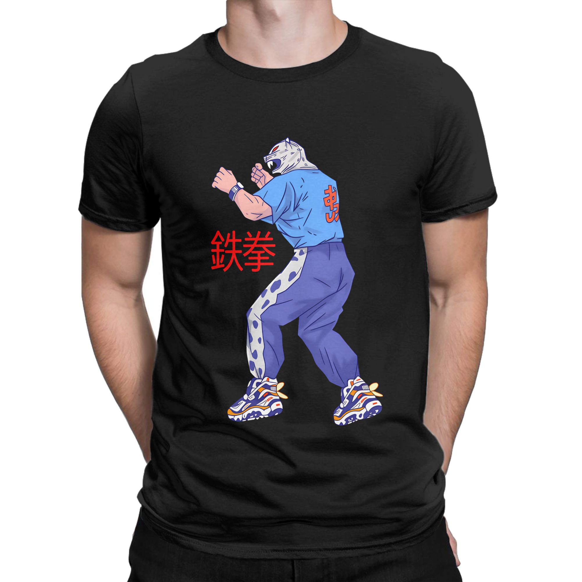 T-Shirt drôle Tekken Game pour hommes, col rond, en pur coton, à manches courtes, vêtements pour adultes