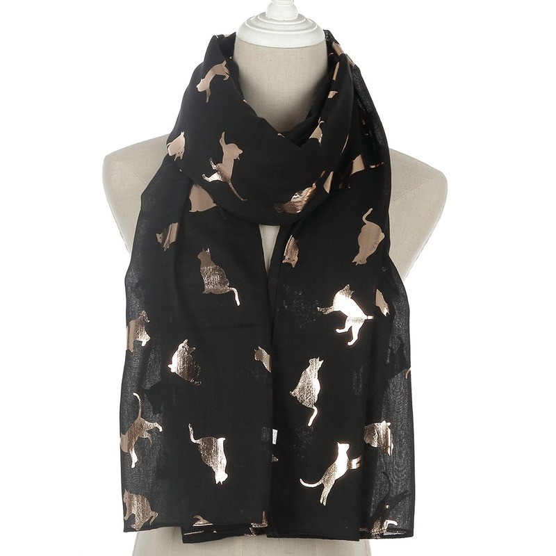 Foulard de mode pour femme, foulard en coton, imprimé de timbres dorés, châle, accessoire de sport, anti-poussière