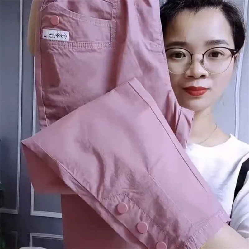 Pantalon Harun fin en coton et lin pour femme, nouvelle mode coréenne, taille haute, décontracté, assorti avec tout, printemps été