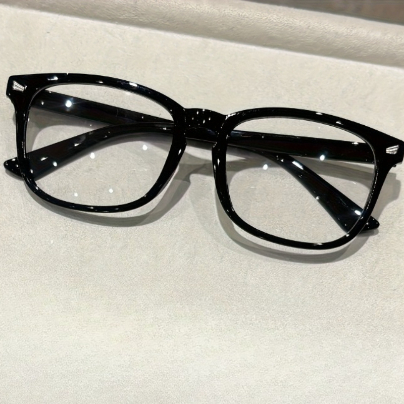 Lunettes classiques à monture carrée pour femmes et hommes, lunettes d'école pour la vie quotidienne, accessoires vestimentaires