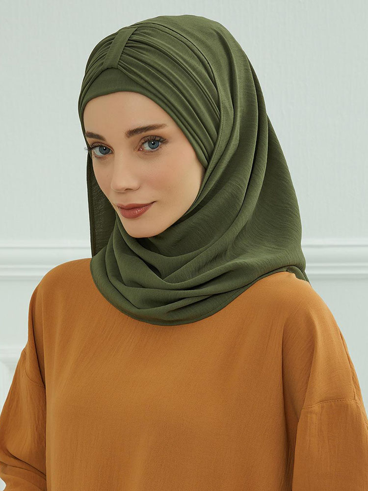 Grand chapeau musulman uni, casquettes Hijab intérieures, couvre-chef pour Ramadan, pré-conception