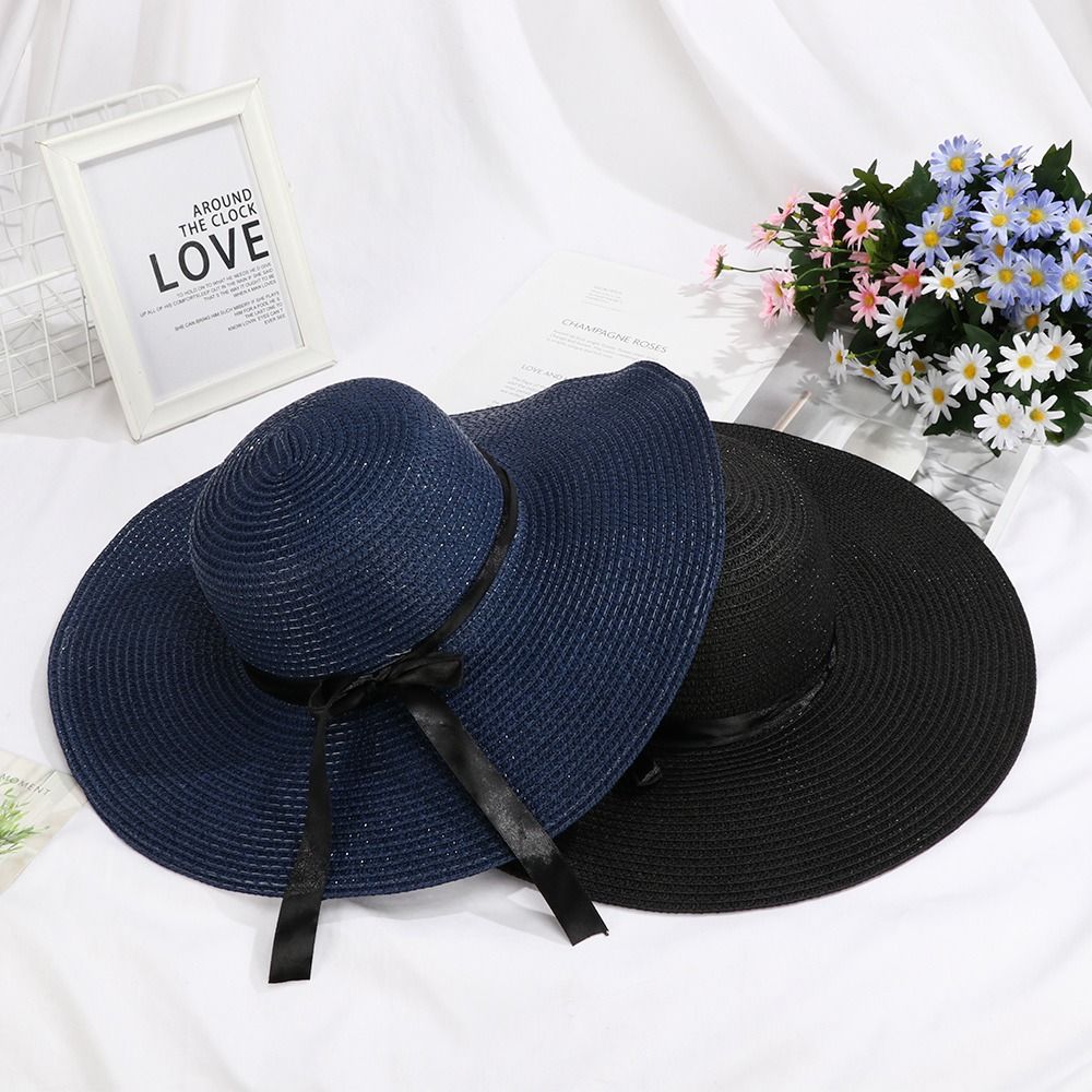 Casquette de paille pour femmes, visières pliables, chapeau de plage, chapeau de soleil