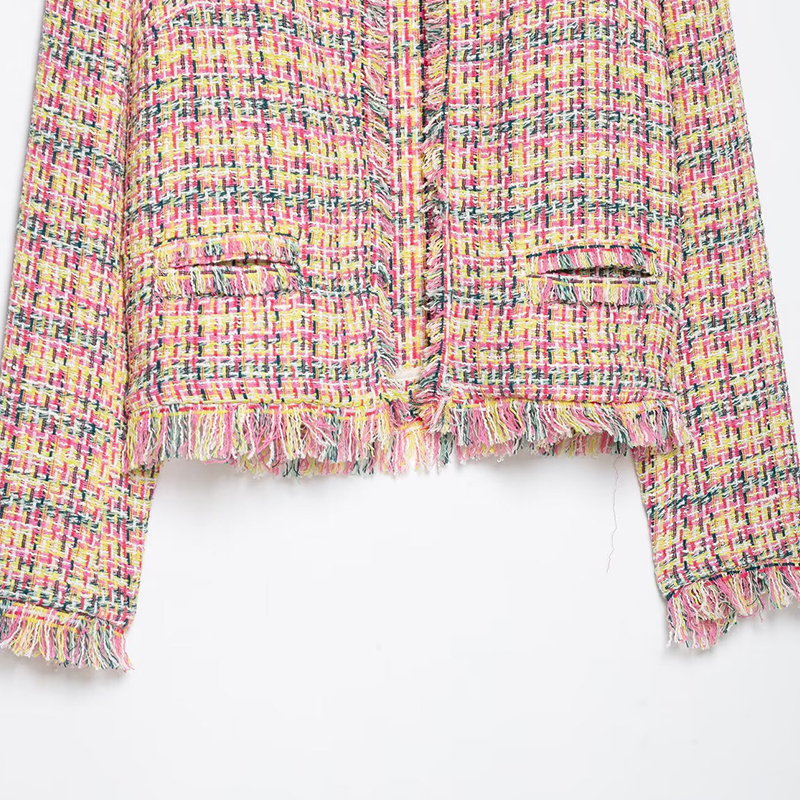 Vestes pour femmes, Manteau rose, Hauts courts, Vêtements d'extérieur à manches longues, 2026 zanban, Manteau élégant et tendance, Vestes chics pour femme avec poches