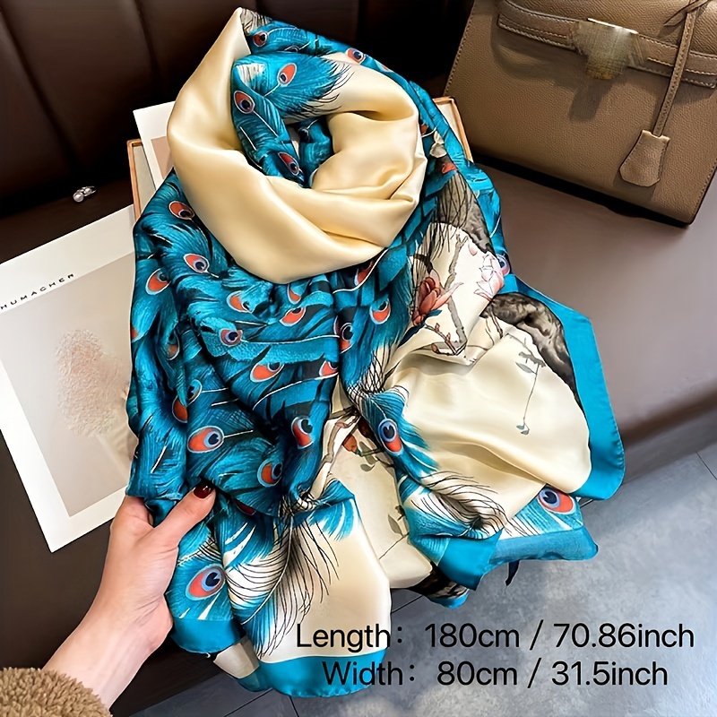 Injplanchers f-Châles silencieux College animaux pour femmes, écharpes enveloppantes, Hijab, Bufanda, Foulard, Bandana féminin, 2024x90cm, Marque de luxe, Nouveau, 180