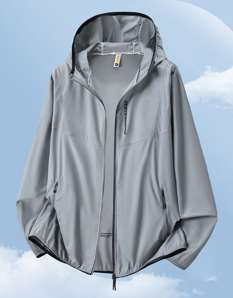 Veste d'été pour hommes grande taille, respirante, à séchage rapide, extensible, anti-UV, avec capuche, polyvalente, pour les trajets quotidiens, 180 kg, 12XL