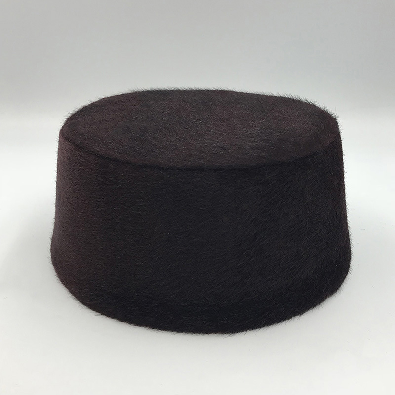 Chapeaux musulmans pour femmes et hommes, noir, marron, casquette de prière Eid à coque rigide, élégante, dubaï, turquie, peluche, mode printemps hiver