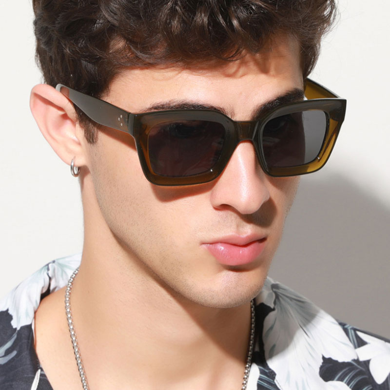 Lunettes de soleil carrées UV400 pour femmes, marque de luxe, Vintage, surdimensionnées, pour hommes, mode dames, grande monture, 2022