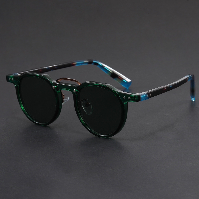 Lunettes de soleil rondes de petite taille, style hip-hop punk, personnalisées, tendance, pour femmes et hommes, produit tendance de haute qualité 2025, lunettes populaires