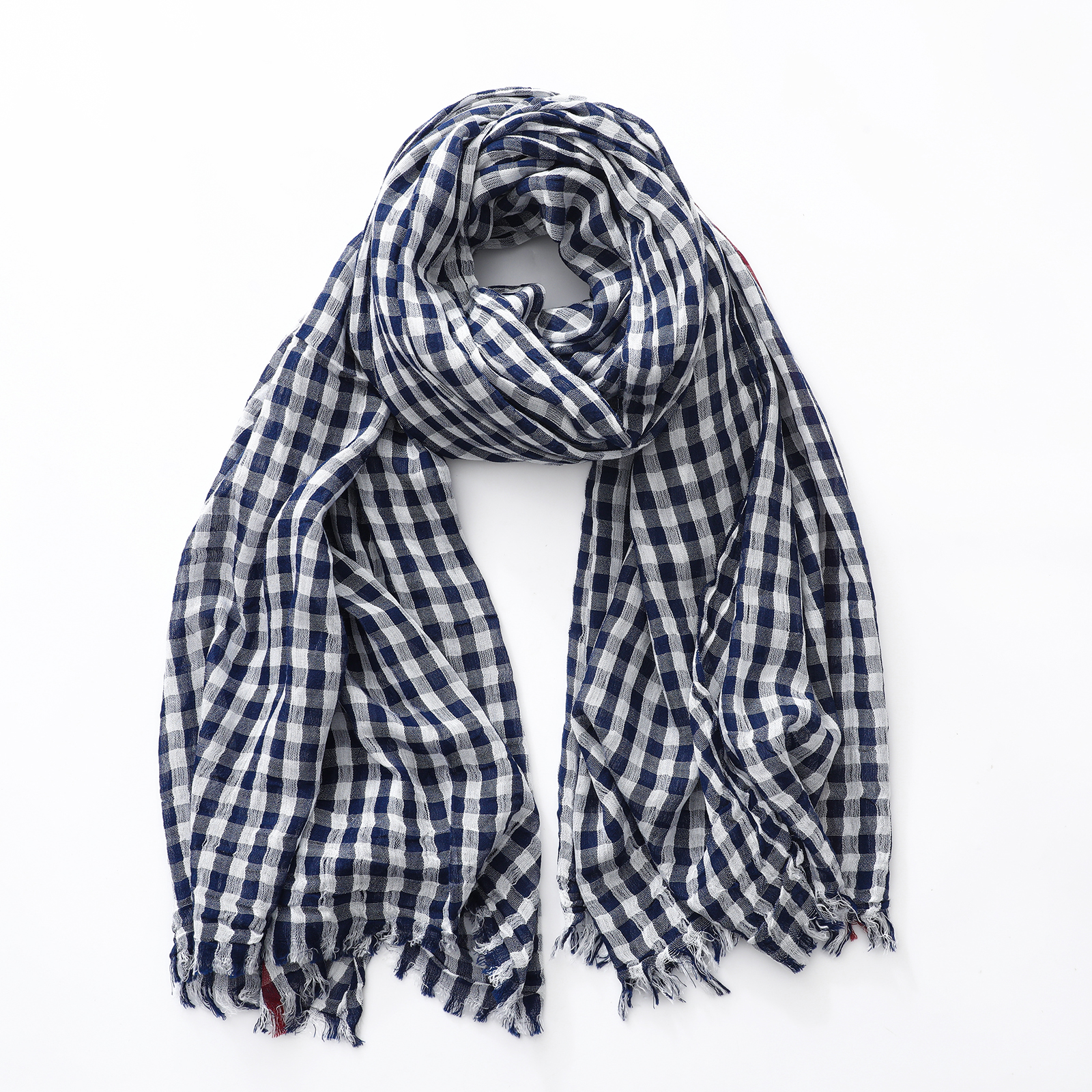 Coton lin Plaid mode femmes écharpe automne hiver chaud foulard Pashmina décontracté mâle accessoires gland Bufandas châles
