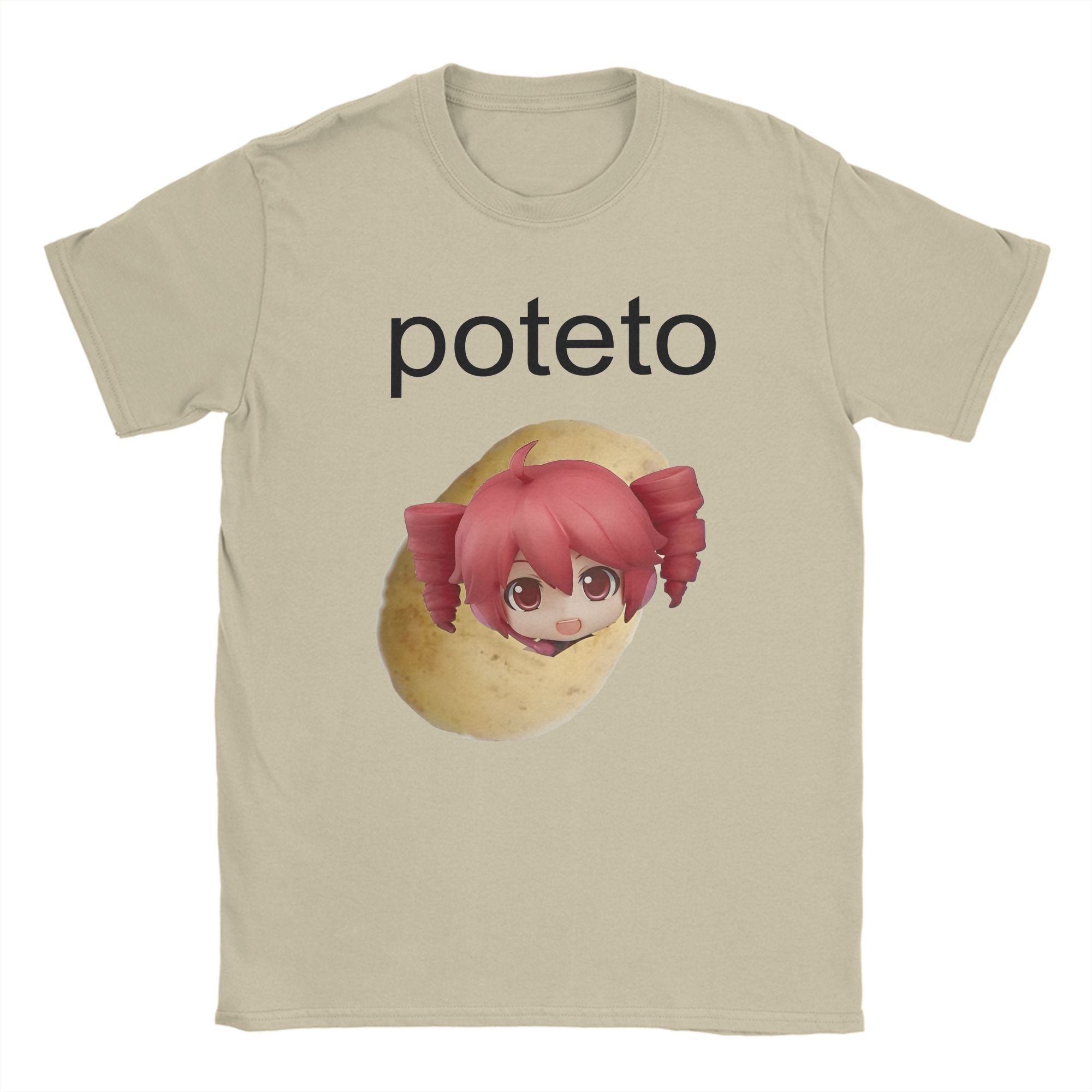 T-Shirt Kasane Teto pour hommes, col ras du cou, drôle et mignon, à manches courtes, vêtements originaux