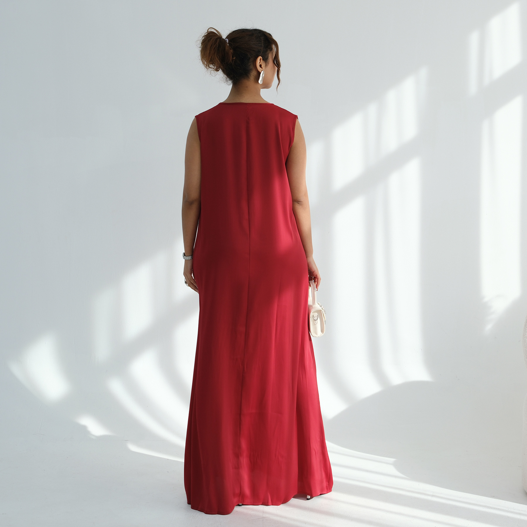 Nouvelle robe longue sans manches pour femmes musulmanes, Abaya Dubaï, Kaftan Turc, sous-robe pour Abayas, vêtements islamiques, Caftan Marocain Femme
