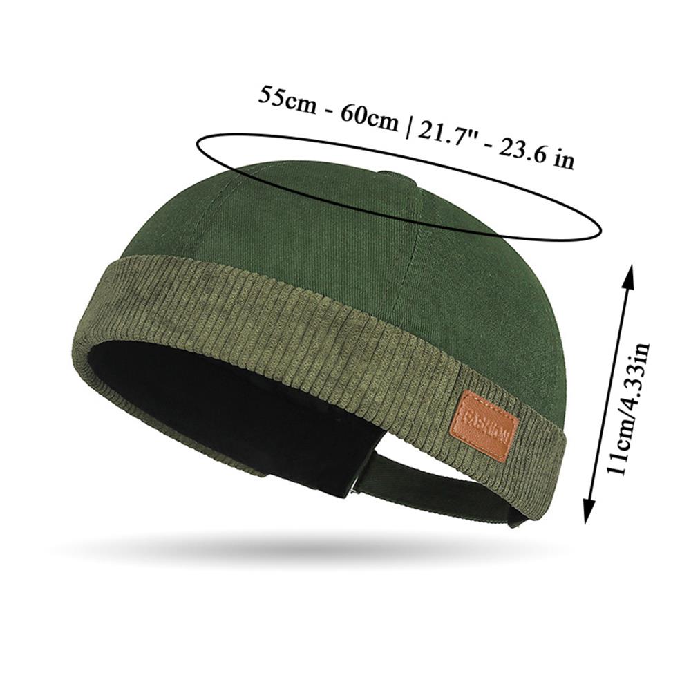 Chapeau unisexe en velours côtelé sans bords, respirant, Hip Hop, pour propriétaire, pour hommes et femmes, casquette de Melon, Streetwear, chapeau Hip Hop réglable