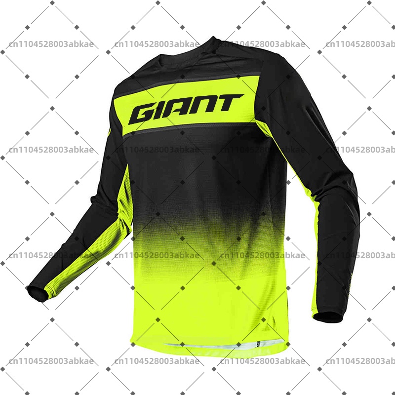 Maillot de moto pour homme, respirant, séchage rapide, course hors route, manches longues, t-shirt de sport, BMX, VTT, Enduro