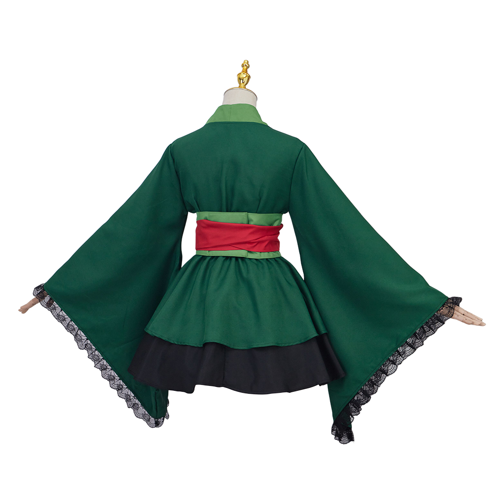 Costume de Cosplay Anime Roronoa, Robe Kimono Zoro, Costume complet pour femmes, tenue Lolita, Costume de carnaval d'halloween