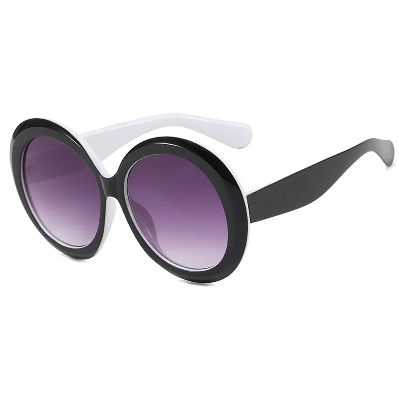 Lunettes de soleil rondes surdimensionnées pour femmes et hommes, marque de luxe, grandes montures, lunettes de soleil, grandes lunettes de protection, lunettes de conduite unisexes