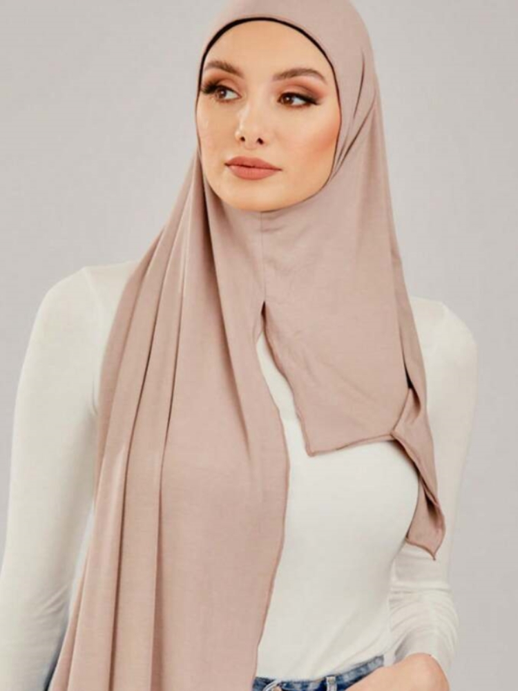 Hijab instantané musulman en jersey de coton modal, hijab de Ramadan pour femmes, écharpe unie douce, châle en jersey de qualité supérieure, facile à porter, foulards pour la tête