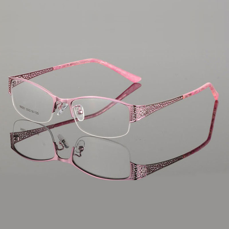 Reven Jate demi-monture lunettes cadre optique Prescription Semi-jante lunettes monture de lunettes pour lunettes pour femmes femme