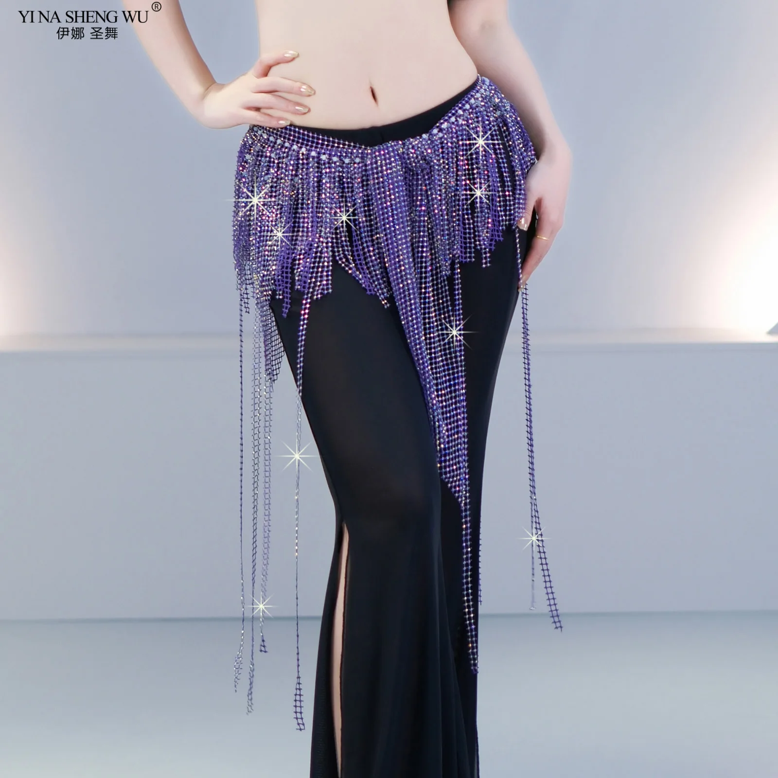 Triangle gland hanche écharpe danse orientale compétition taille écharpe danse du ventre Performance ceinture pour femmes haut de gamme mode