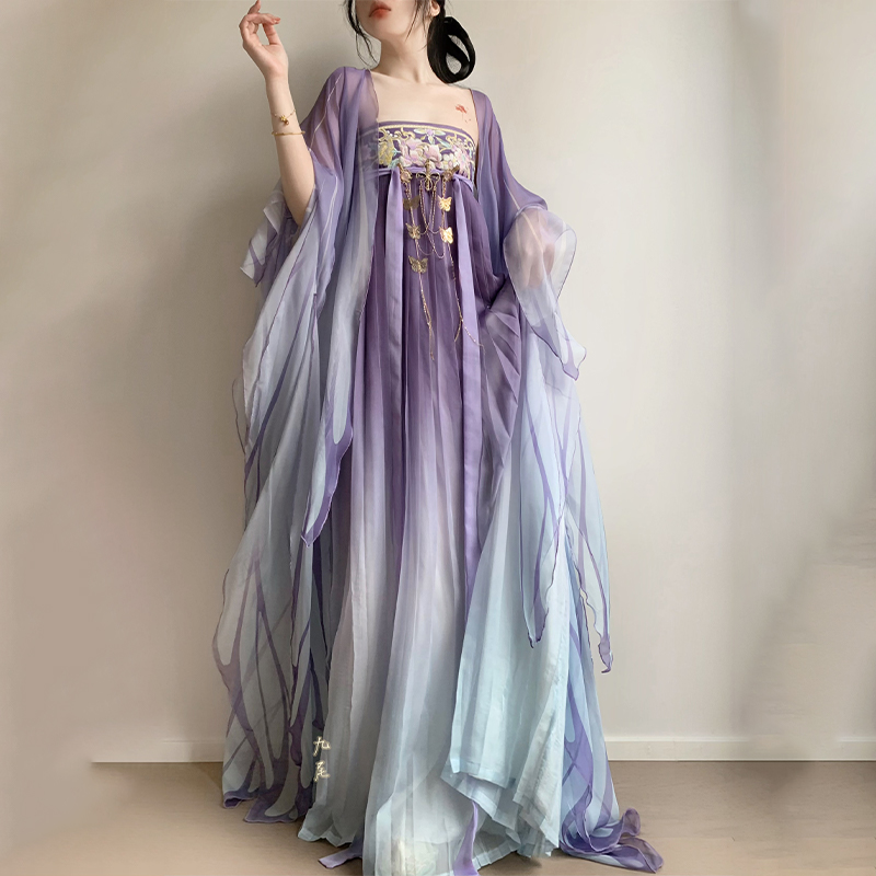 Robe Hanfu pour femmes, Costume de Cosplay féerique chinois ancien, élégant, vêtements de danse de princesse de la dynastie Tang traditionnelle