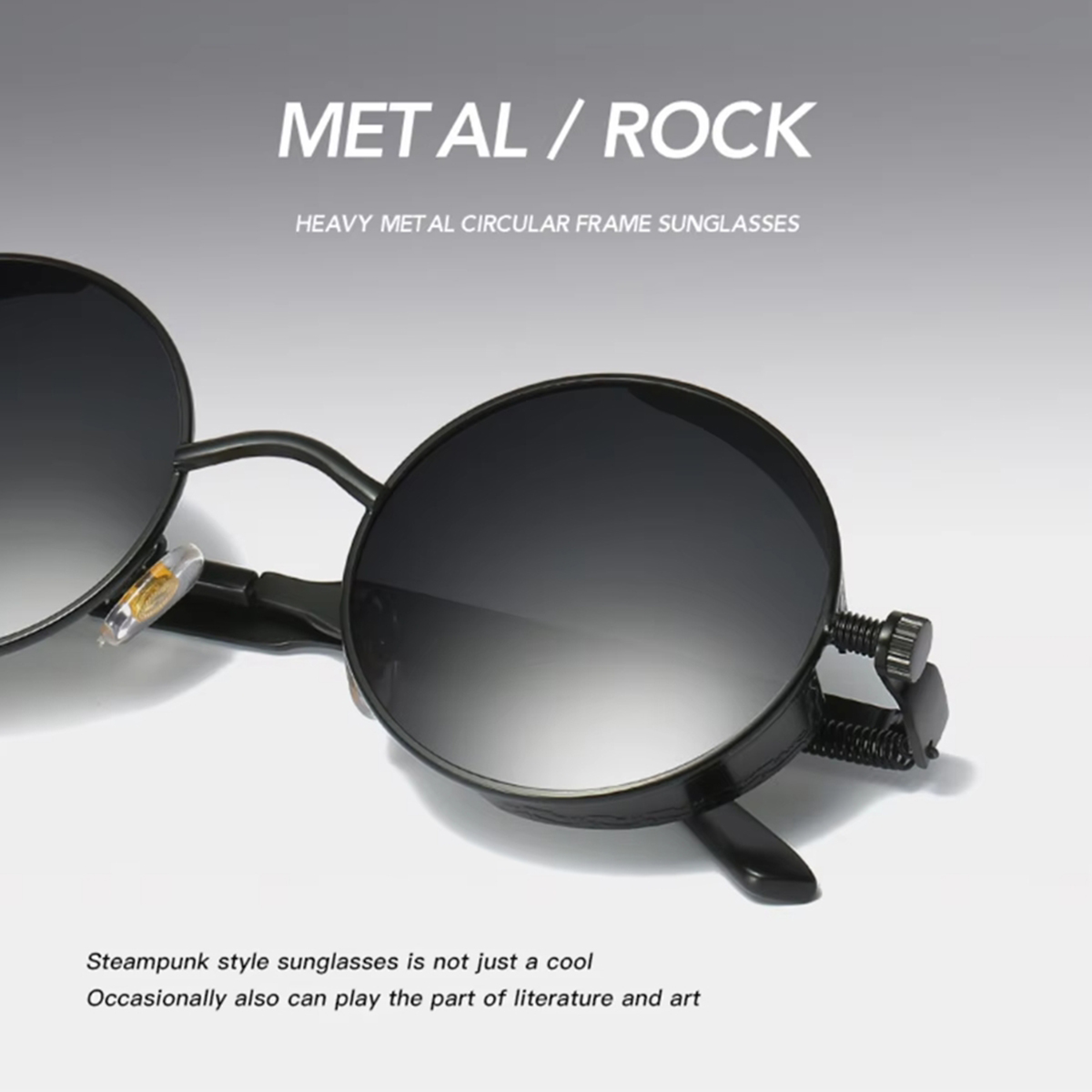 Lunettes de soleil rétro Punk lunettes réfléchissantes rondes lunettes de soleil pour hommes et femmes lunettes hommes lunettes