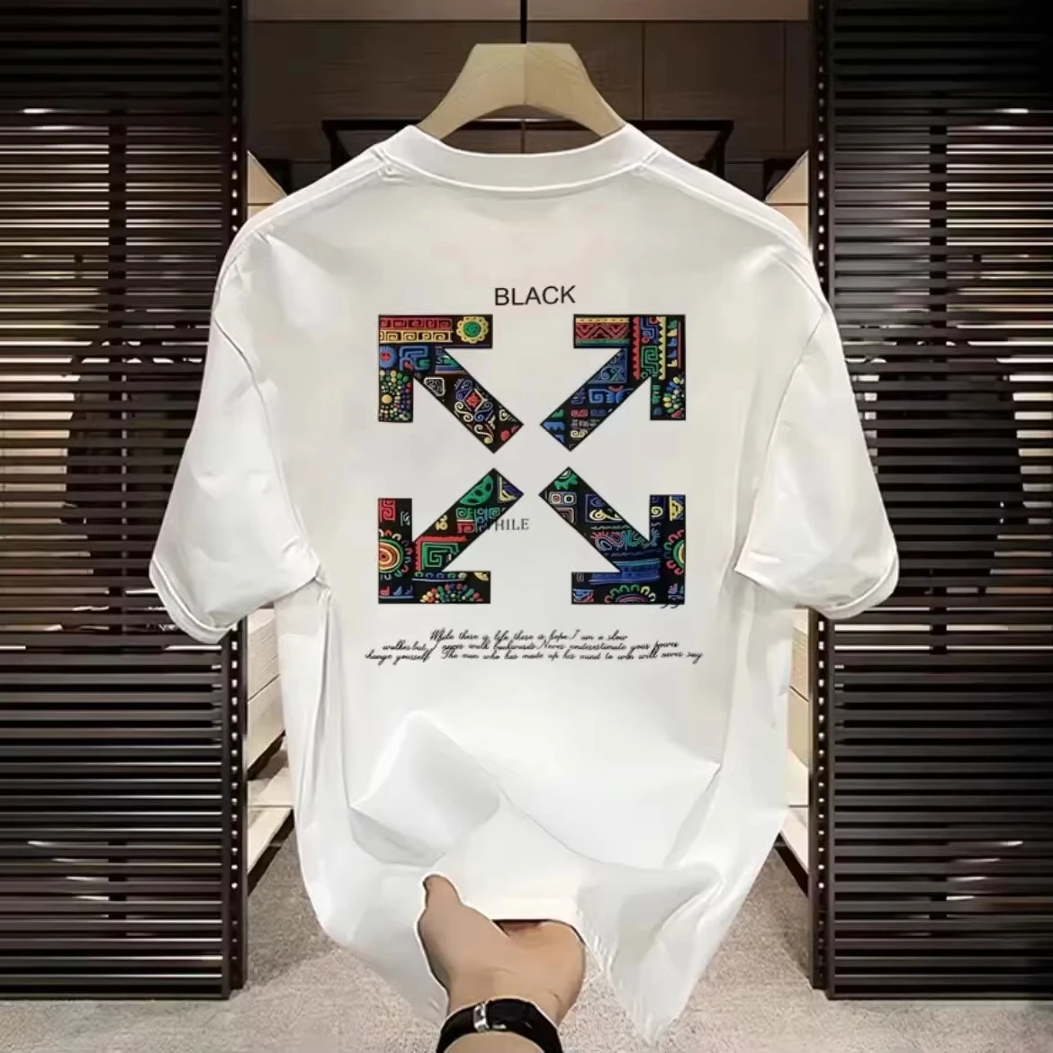 Nouveauté 2026 – T-shirts unisexe à motif floral de haute qualité, coupe ample, 100 % coton, manches courtes