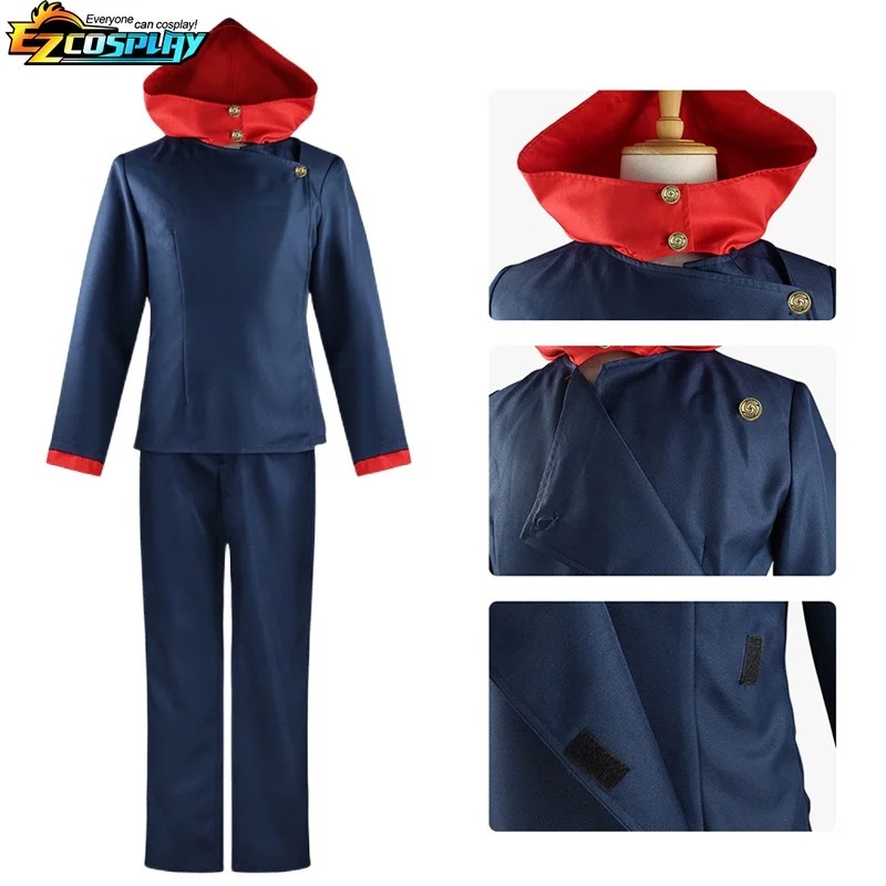 Costume de Cosplay pour hommes, Anime Jujutsu Kaisen Itadori Yuji, chemise Itadori Yuji, uniforme, tenue de fête de carnaval d'halloween
