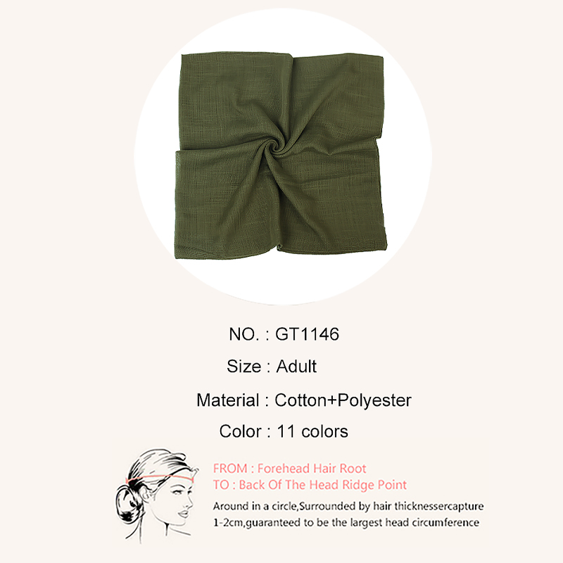 Geebro nouvelle mode femmes couleur unie Foulard Foulard Snood Foulard femme Foulard châle foulards rétro tête cou soie