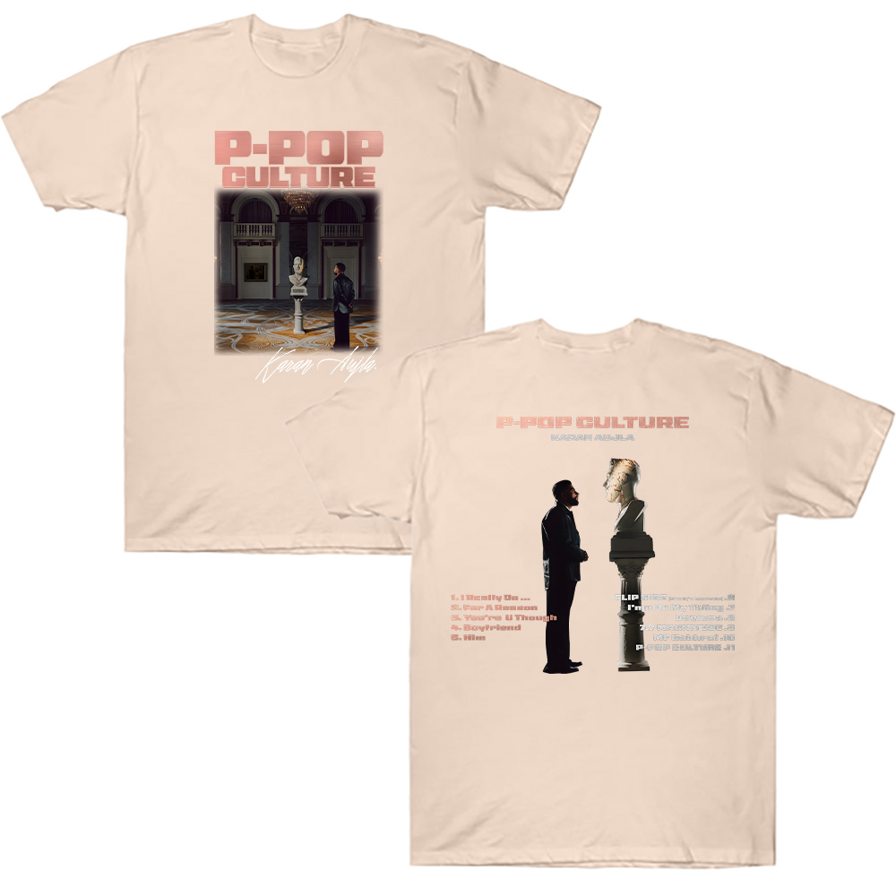 Karan Aujla Merch T-Shirt Karan Aujla P-POP Culture graphique T-Shirt femmes hommes à manches courtes décontracté coton col rond respirant T-Shirt
