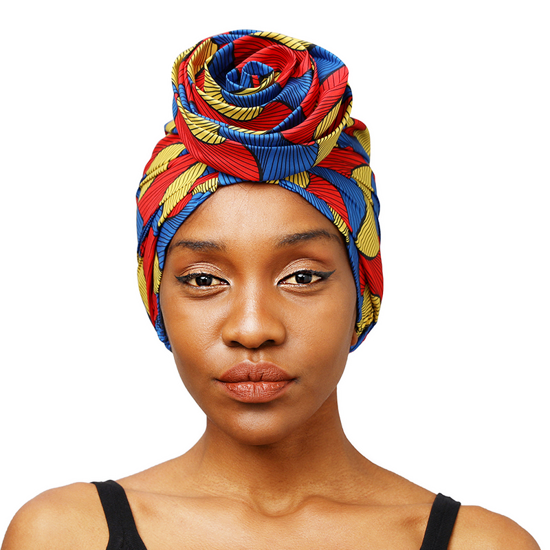 Chapeau turban doublé en satin imprimé africain pour femme, casquettes ethniques multifonctions à tête ronde, toutes sortes de fleurs, mode populaire
