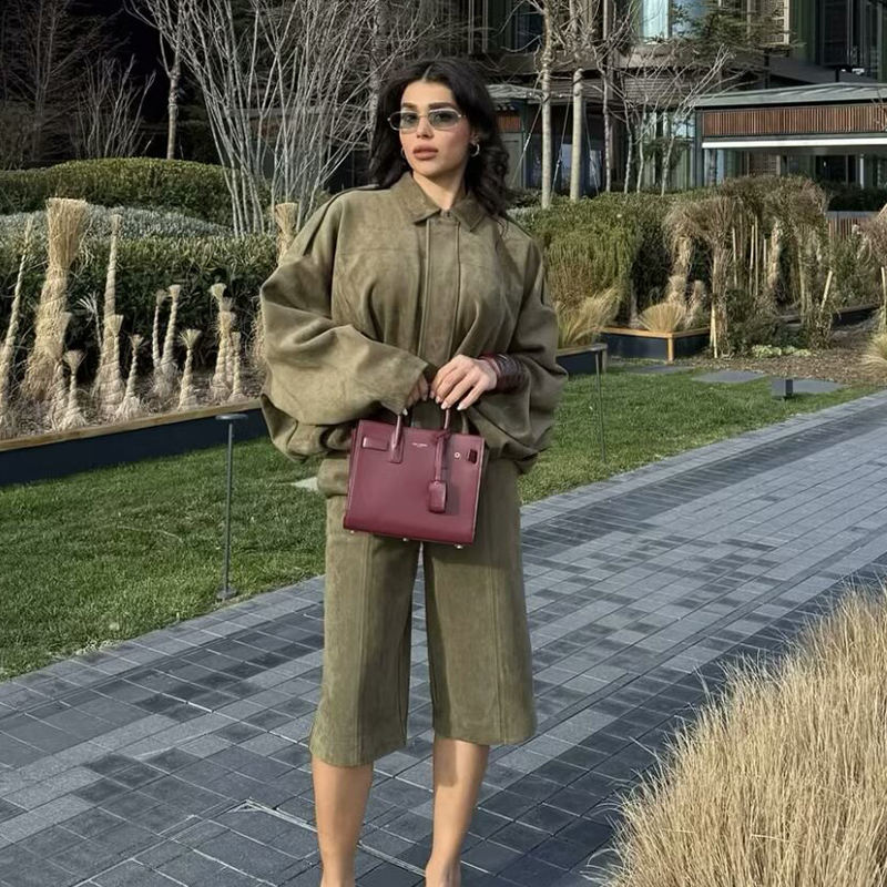 Femmes taille haute décontractée Shorts et mode ample à manches longues vestes manteaux femme deux pièces ensembles femmes tenue